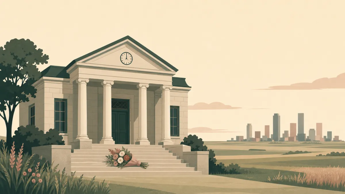 Illustration of courthouse and city hall ceremonies in the Chicago area