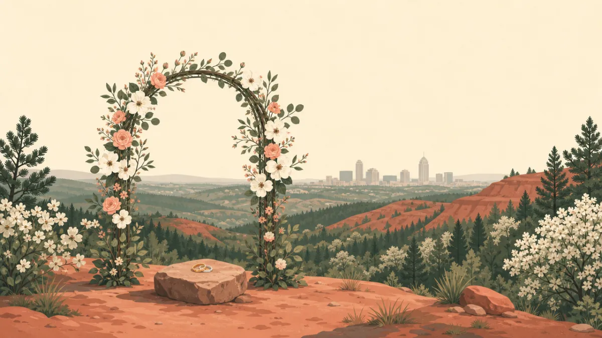 Illustration of ceremony-only elopement sites in the Atlanta area