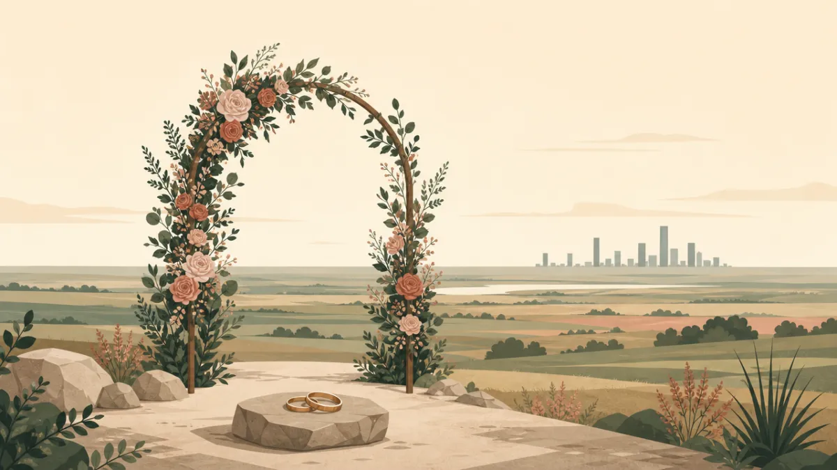Illustration of ceremony-only elopement sites in the Chicago area