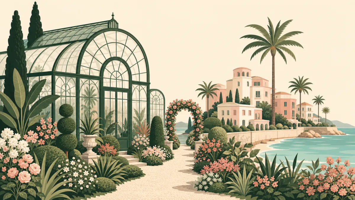Illustration of garden and conservatory venues in the Miami area