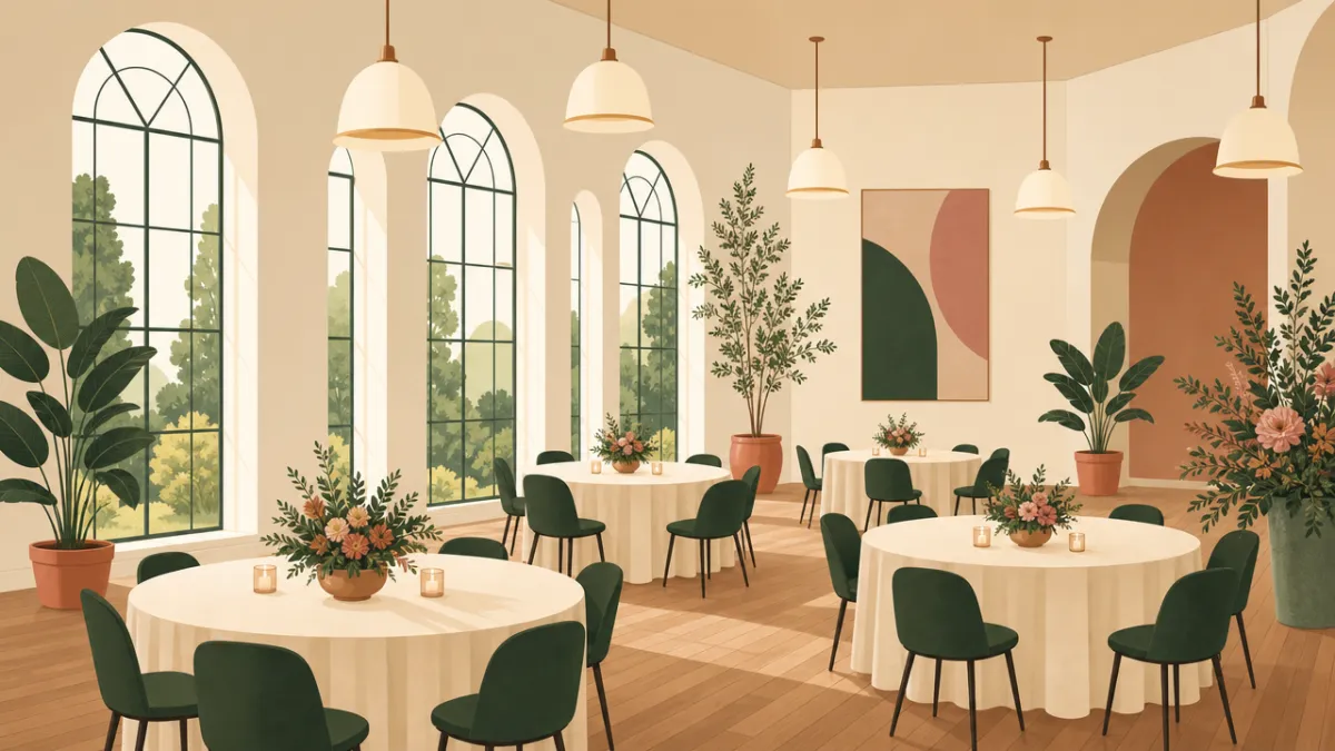 Illustration of indoor venues
