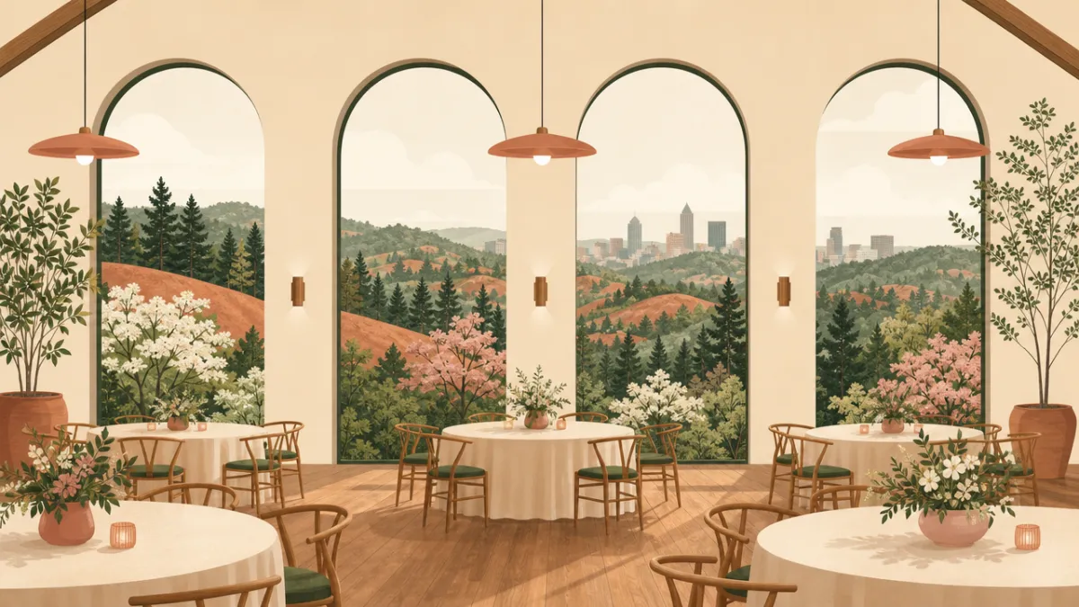 Illustration of indoor venues in the Atlanta area