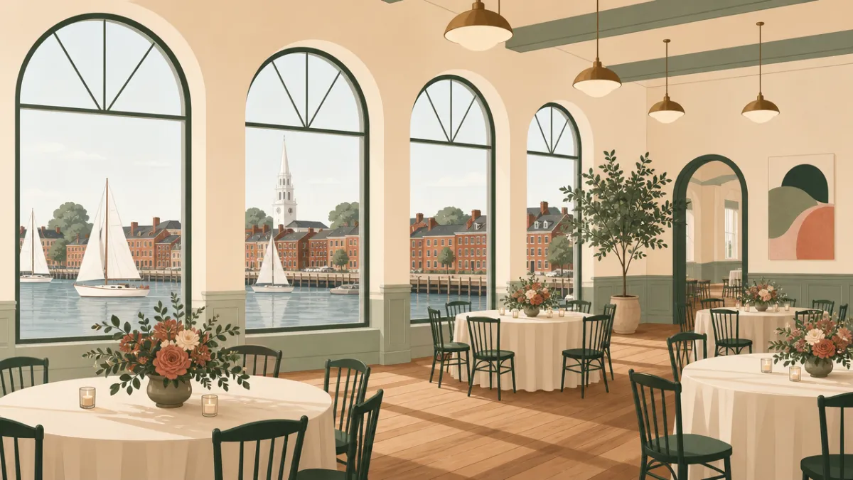 Illustration of indoor venues in the Boston area