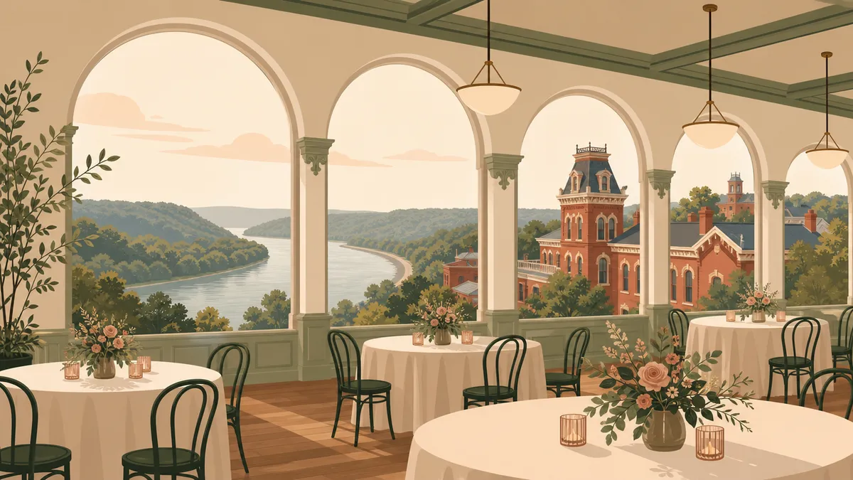 Illustration of indoor venues in the Cincinnati area