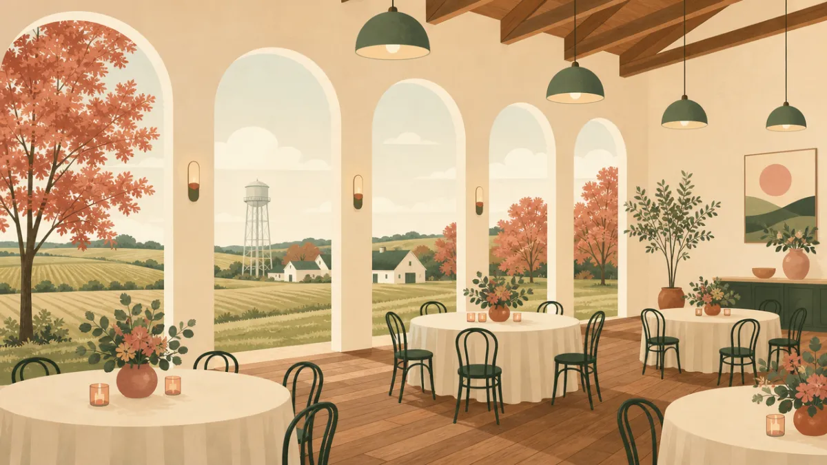 Illustration of indoor venues in the Indianapolis area