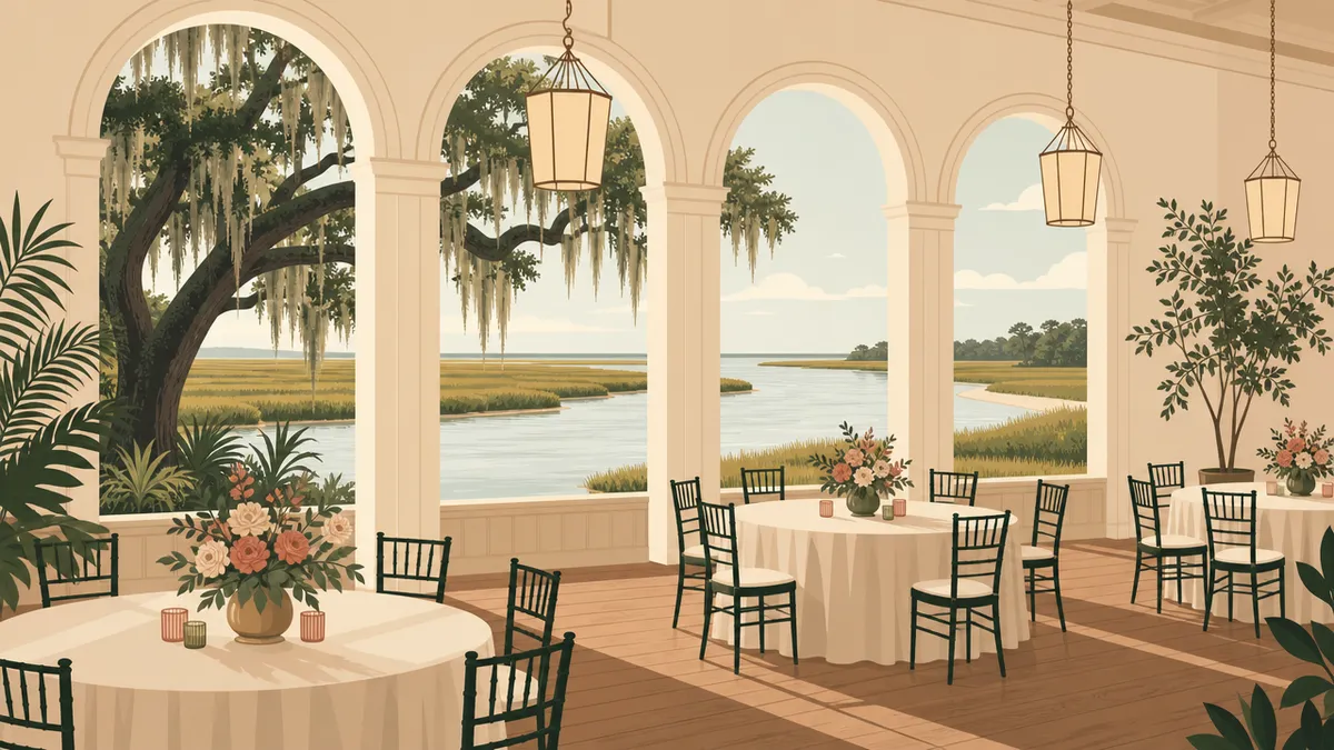 Illustration of indoor venues in the Jacksonville area