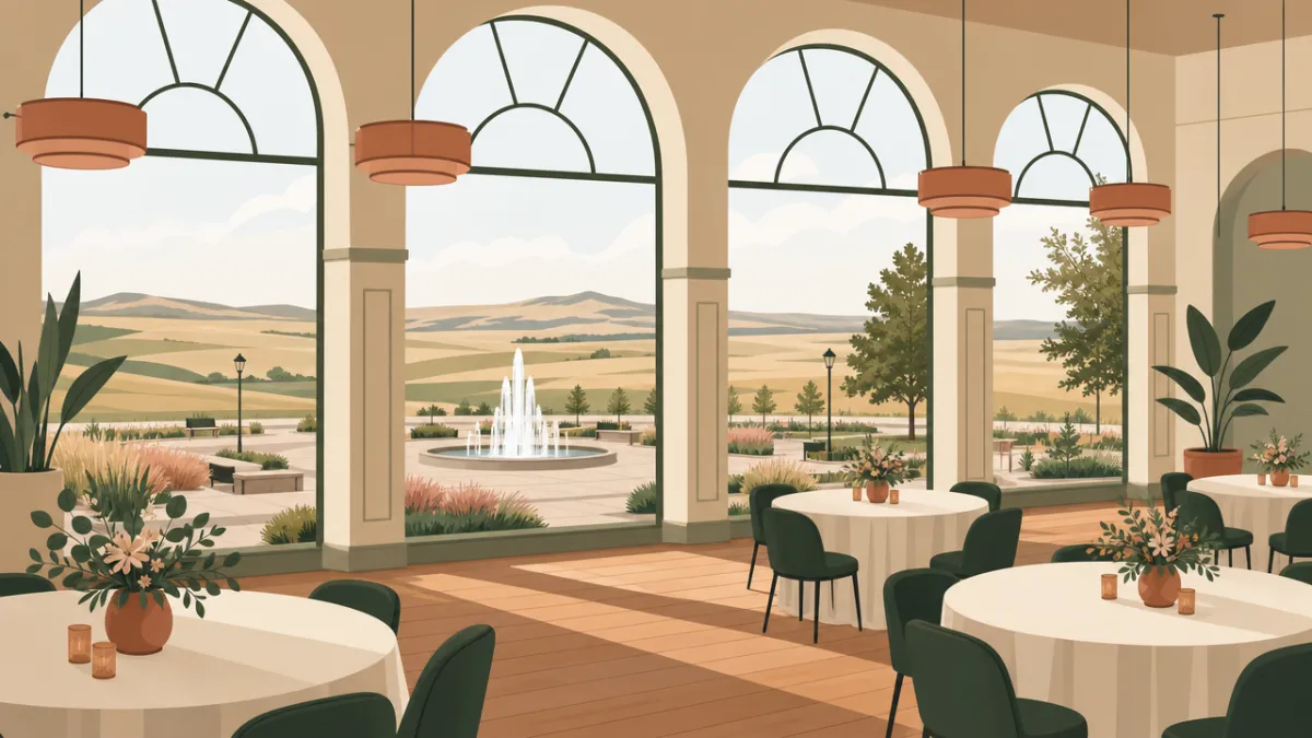 Illustration of indoor venues in the Kansas City area