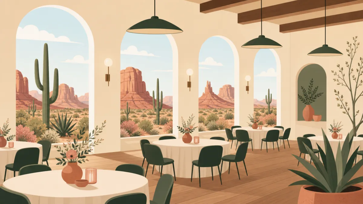 Illustration of indoor venues in the Phoenix area