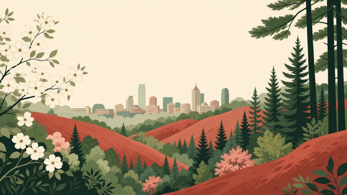 Illustration of small and micro wedding venues for 50 or fewer guests in the Atlanta area