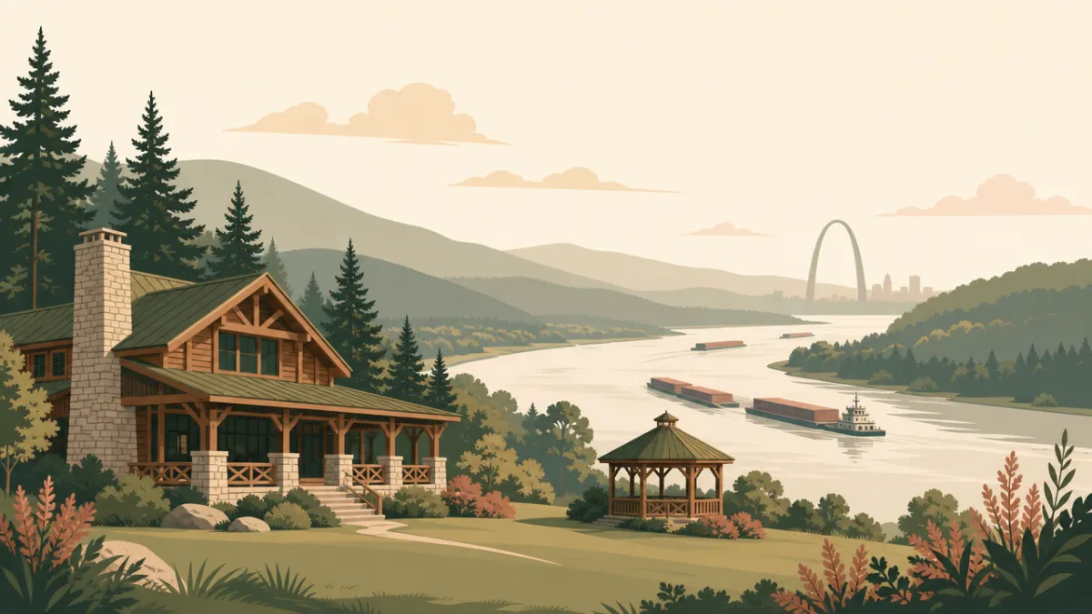 Illustration of state park venues in the St. Louis area