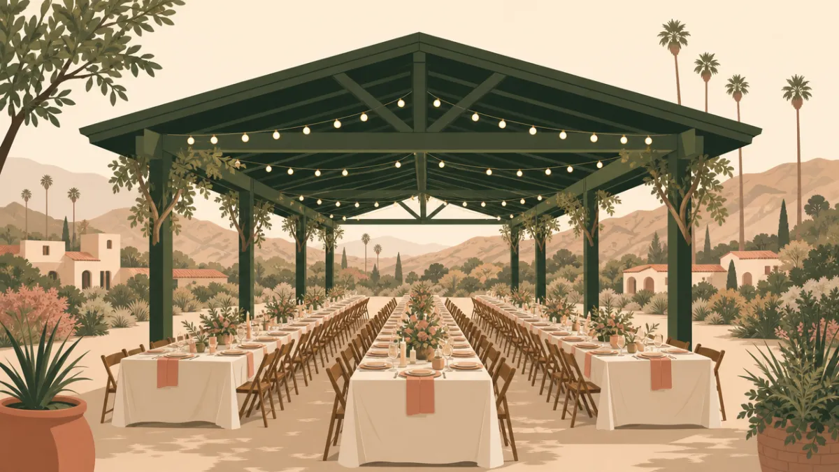 Illustration of venues that seat 50 or more in the Los Angeles area