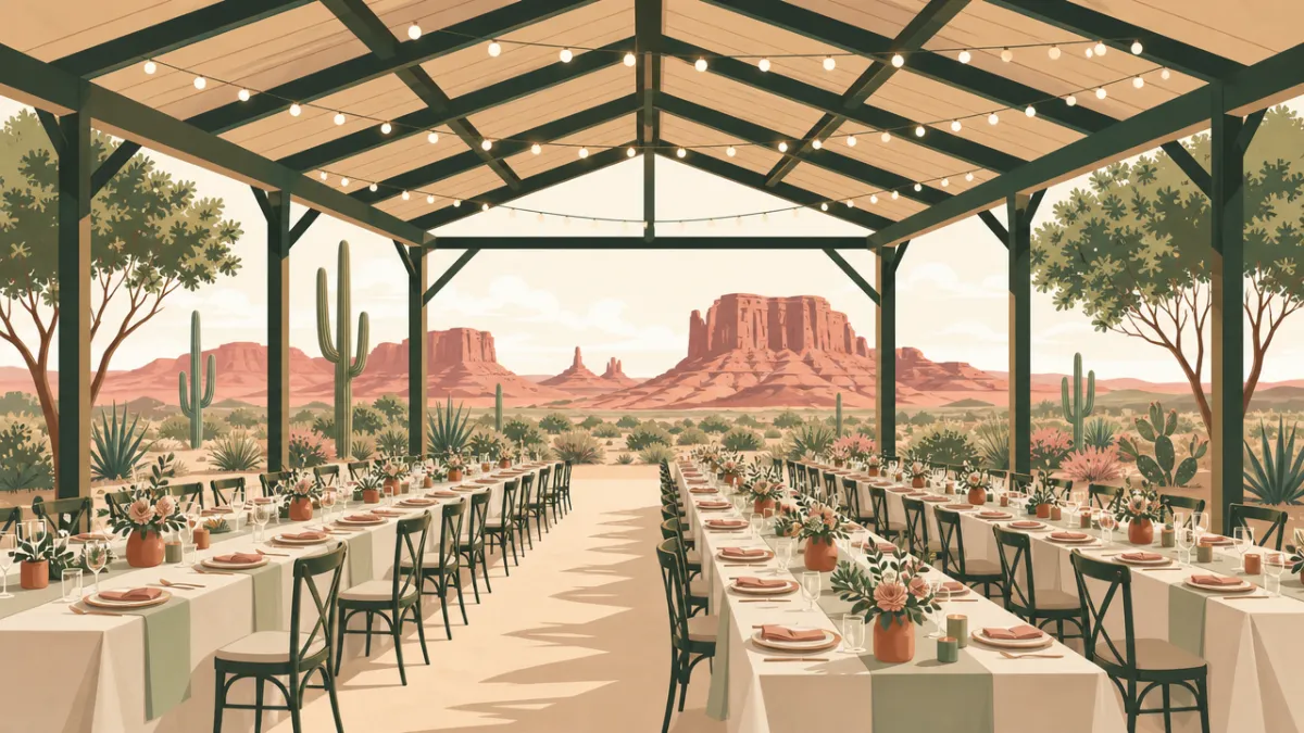 Illustration of venues that seat 50 or more in the Phoenix area