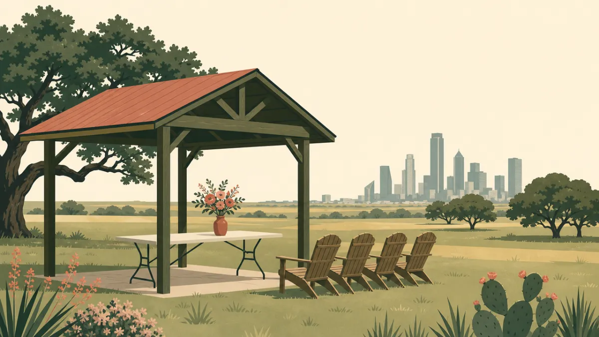 Illustration of venues that start under $1,000 in the Dallas-Fort Worth area